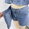 Stilvolles europäisches & amerikanisches Jeanshemd und Hosen-Set - Locker, Bequemes Sommer-Zweiteiler