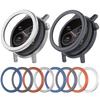 Aluminum Alloy Watch Frame With Reinforced Glass Screen Guard for CMF Watch P2 Smartwatch Scratch Resistance