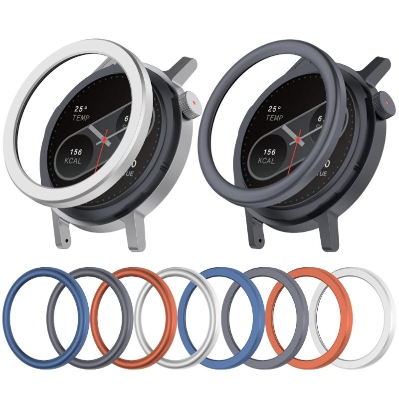 Aluminum Alloy Watch Frame With Reinforced Glass Screen Guard for CMF Watch P2 Smartwatch Scratch Resistance