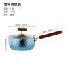 Pure Titanium Saucepan Baby Food Cooking Hammered Finish Non-Coated 1.9L Thickened Milk Pot Glass Lid Gas Stove