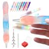 Diamond Painting Art Sticky Drill Dot Pen with 6 Drill Pen Picking Heads and 1 Clay Resin 5D Diamond Painting Pen DIY Art Crafts