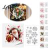 Merry Christmas Room Ornaments 2Pcs Stained Glass Style Window Clings Double‑Sided Printed Xmas Static Durable Holiday Art Decals Snowman