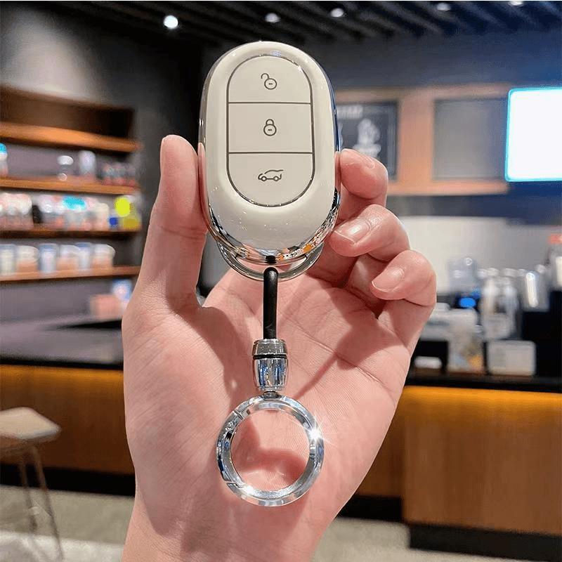 Tpu Car Key Case For Saic Im Zhiji Ls6 L6 Ls7 Accessories Keychain Remote Cover Shell Ring Holder Fob Housing