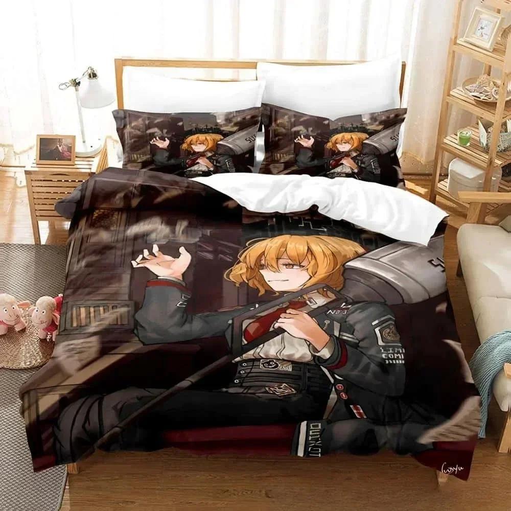 TOP 3D Print Game Limbus Company Bedding Set Cartoon  three-piece set Adult Kid Bedroom Duvet cover Sets For Home Textiles