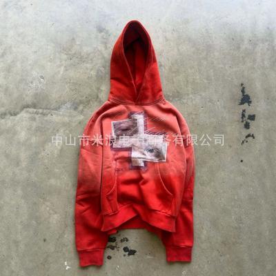 Unisex oversized mikina s kapucí a 3D grafickým potiskem Streetwear Hip Hop styl Volný střih Dlouhý rukáv