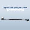 6A Krátký pružinový datový kabel Dvojitý kolínkový kabel USB C na Type C pro rychlé nabíjení pro iPhone 15 16 Pro Kabel pro nabíječku telefonu