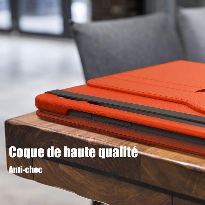 Coque + Verre Trempé - BOOLING - Xiaomi Redmi Pad SE 11" - Support Rotatif - Orange - Protection Optimale