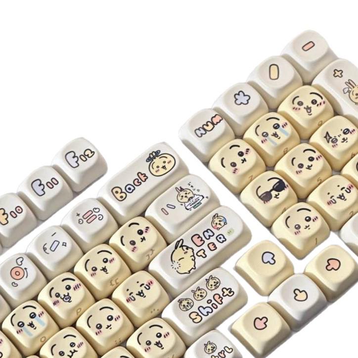 Usagi Cute Personality Theme Five-Sided Dye-Sublimation Mechanical Keyboard Keycaps