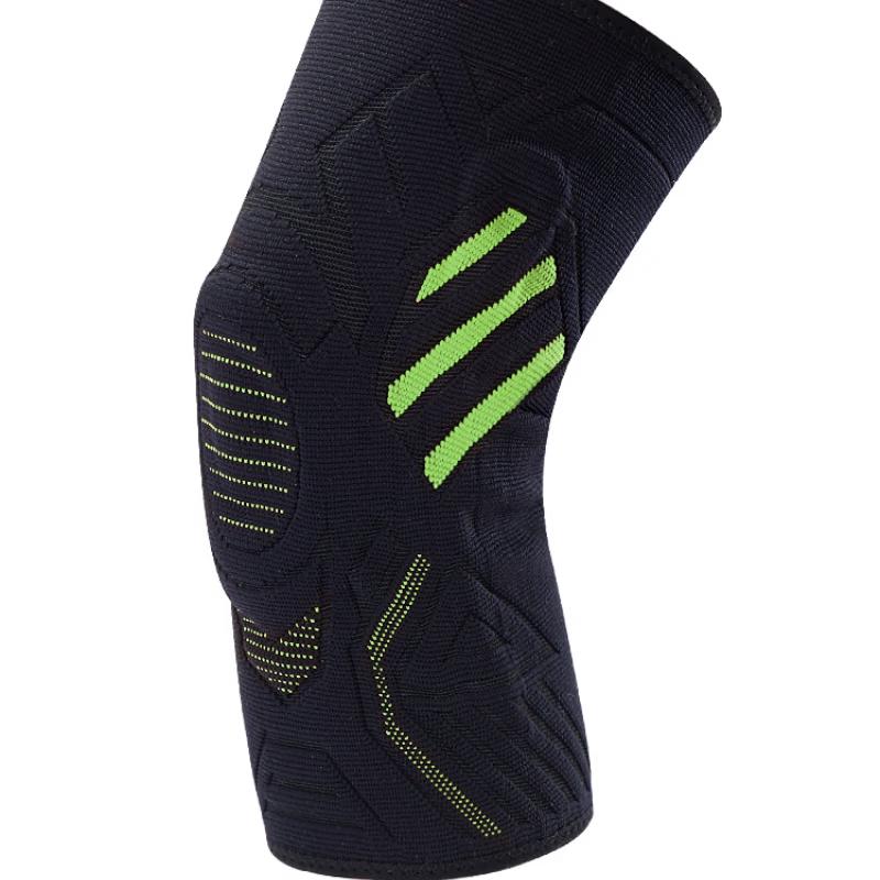 CHIWANG Knitted Spring Silicone Sports Knee Brace