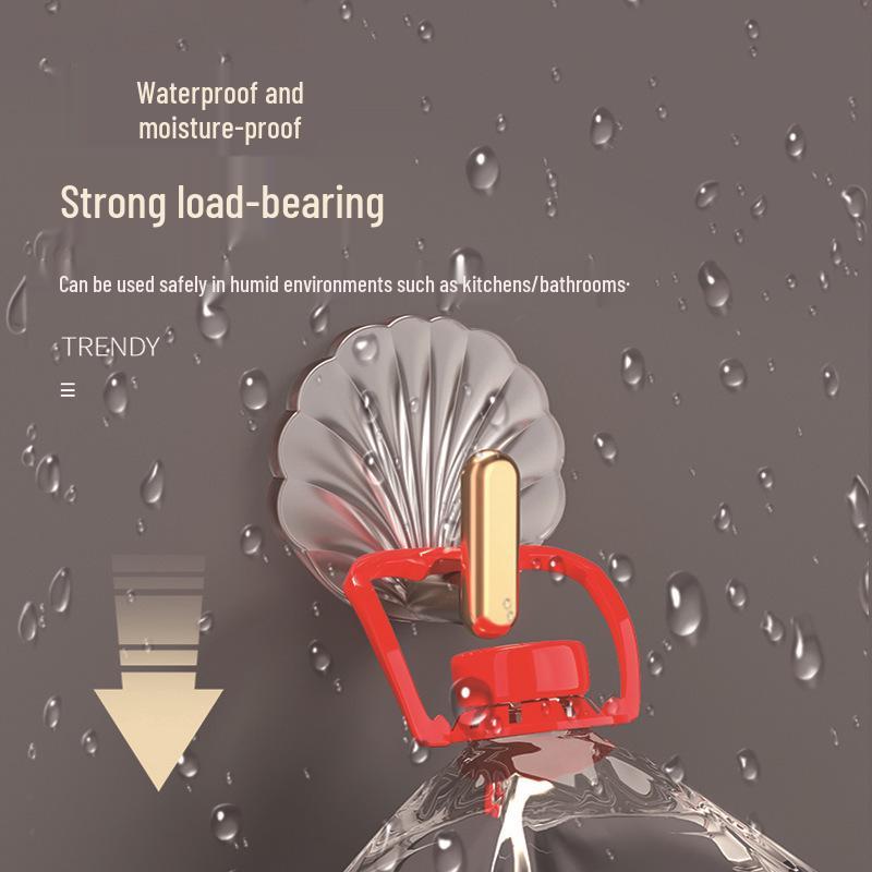 Gold-Plated, Waterproof, High Load-Bearing Adhesive Hook for Kitchen and Bathroom