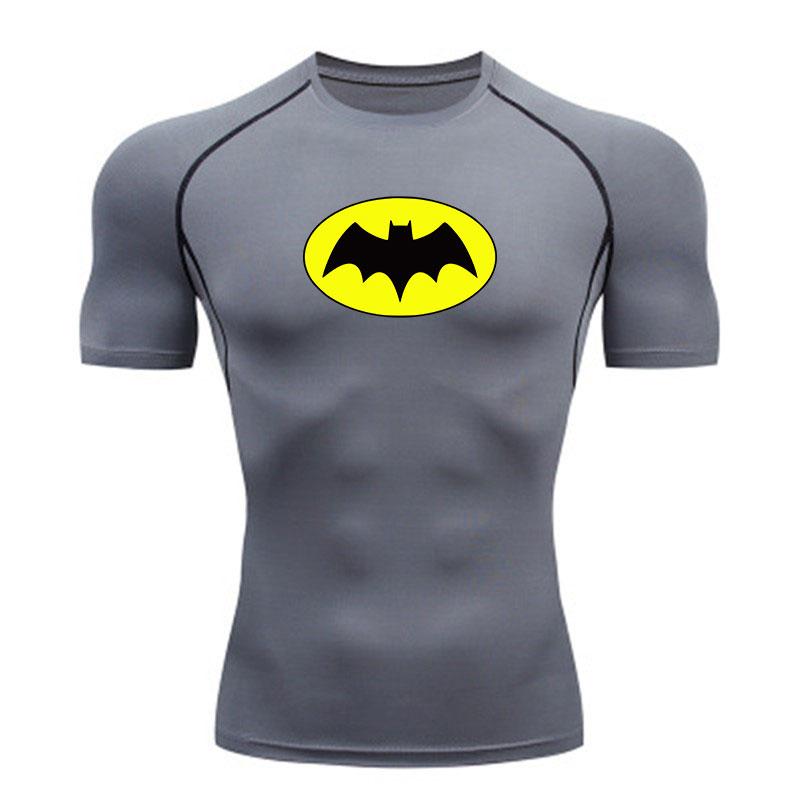 Men's Quick Dry Compression Fitness T-shirt, Breathable Stre