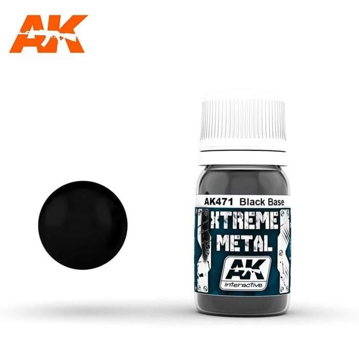 Peinture Extrême Métallique - AK Interactive - 30ml - Noir - Accessoire Modélisation - Plastique