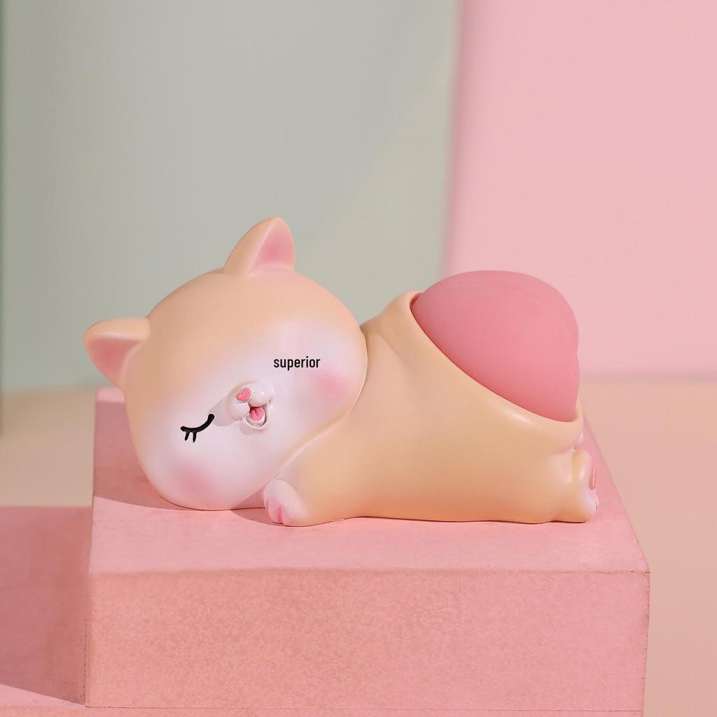 Pinchable Cartoon Butt Decompression Toy - Soft, Elastic Desktop Ornament