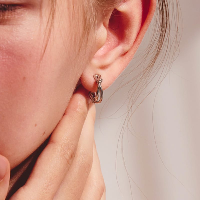 

noonoo fingers Heyday Earrings WHITE GOLD