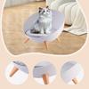 Elevated Cat Bed Stool for Indoor Cats Creative Cat Supplies Round Nordic Hemispherical Sofa Chair with Removable Cushion