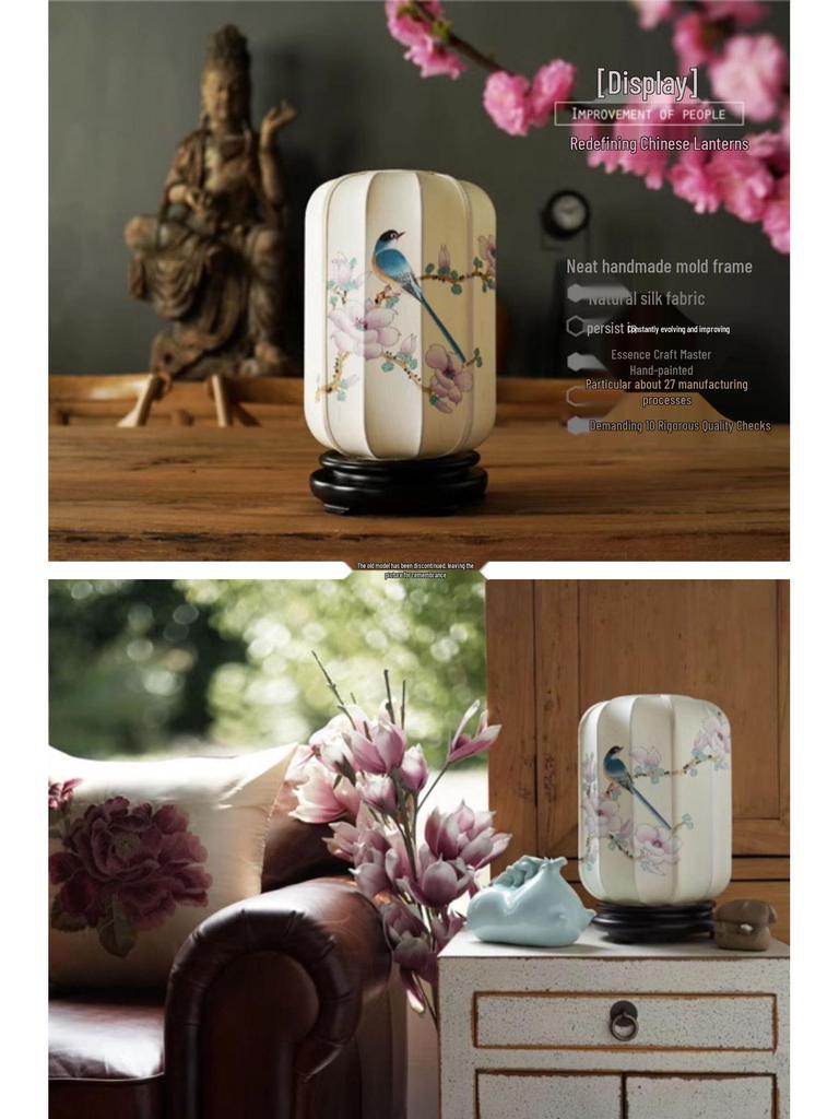 Song Dynasty Aesthetic Table Lamp - Bedroom & Living Room Retro Night Light