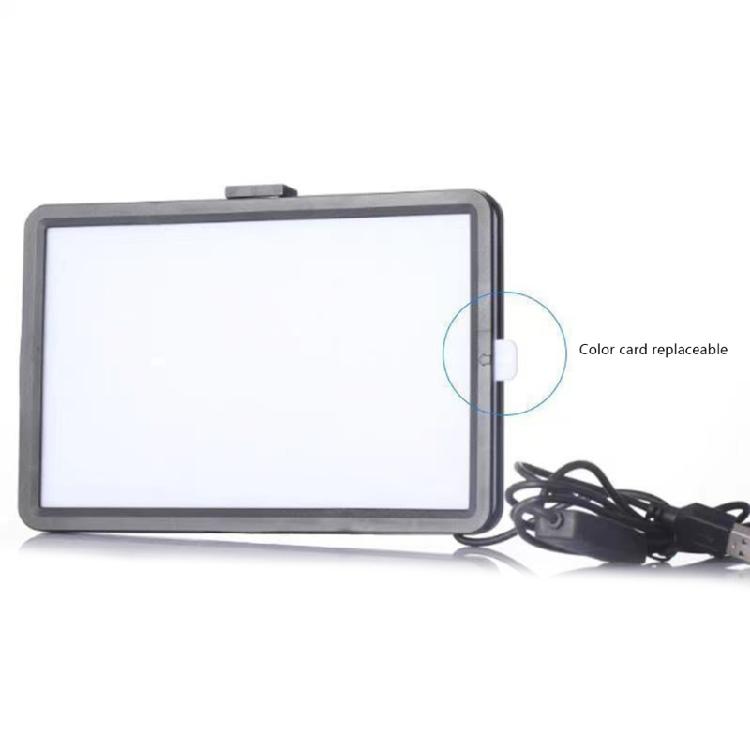 LED-Videoleuchte Dimmbar USB-betrieben Optionaler Stativ und Farbfilter für Fotostudios und Content-Erstellung