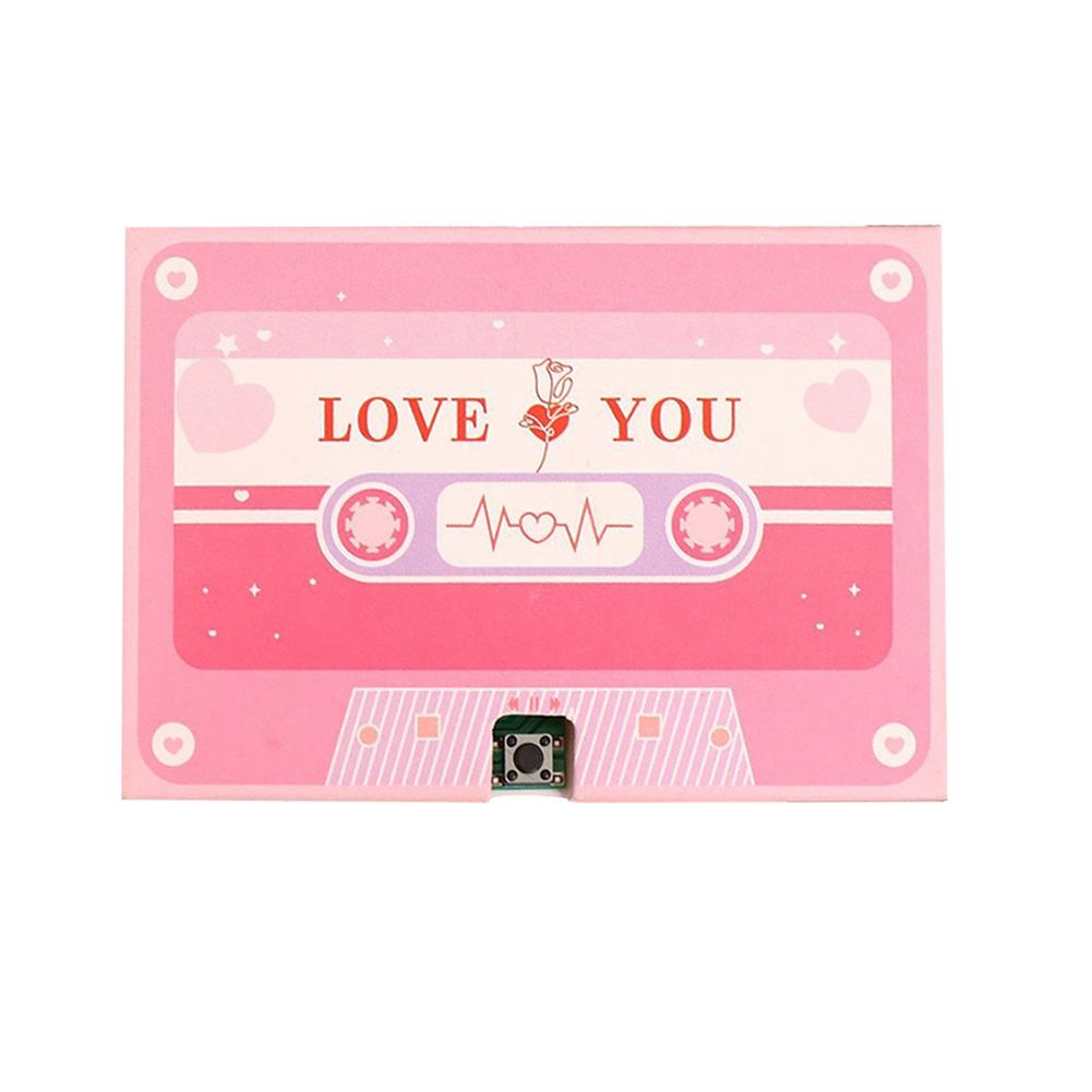 Recording Voice Card Tape Greeting Card Recordable 300 Seconds DIY Recording MusicCard Valentine's Day Anniversary Birthday Gift