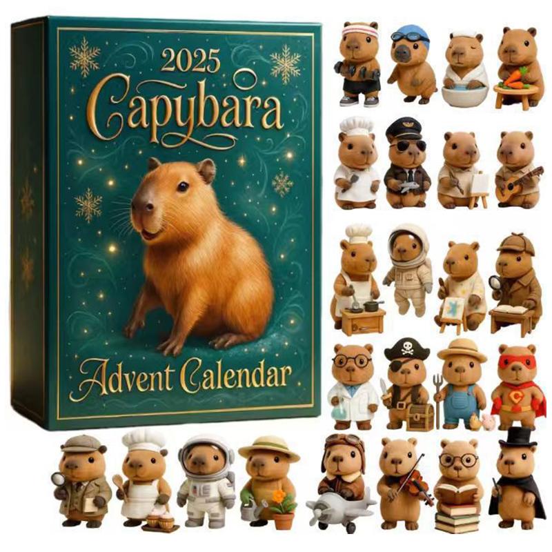 24 Days Capybara Advent Calendar Cute Capybara Christmas Ornaments Countdown Calendars Christmas Tree Pendant Surprises Gifts