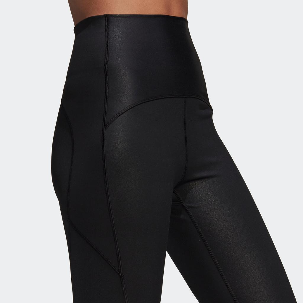 Adidas Solid Color Yoga Leggings Women Leggings Black HD9063