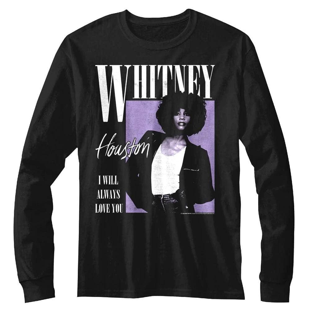 Whitney Houston Always Love You Long Sleeve T Shirt XL