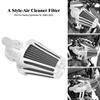 Motorcycle Chrome Air Filter Cleaner Kits CNC Intake For Harley Sportster Touring Road Glide FLHR Softail Breakout Fat Boy Dyna