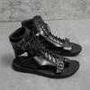 Fashion Summer Men's Leather Roman Style Sandals Quality Handmade Designer Retro Casual Sandals Comfort Outdoor Beach Sandals Mocassins