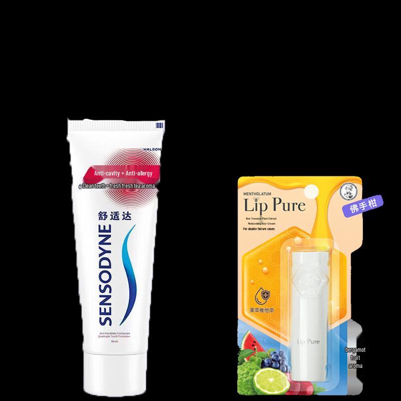 

Sensodyne Toothpaste & Mentholatum Lip Balm Bundle