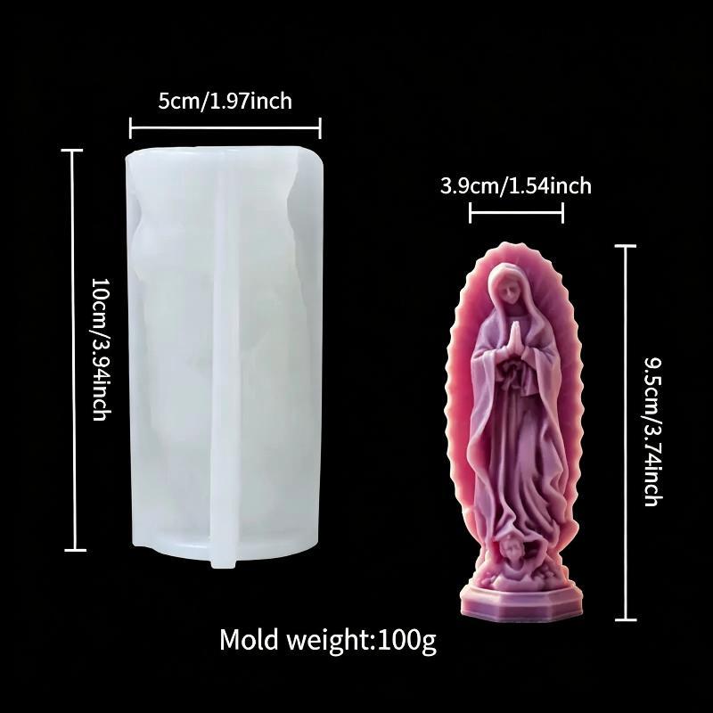 European Goddess Statue Mold Non-Stick Reusable DIY Mould for Aroma Candle Gypsum Epoxy Resin Home Craft Ornament Making