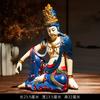 Water Moon Avalokiteshvara Statue Chinese Zen Craft Buddha Figurine for Home Decor Worship