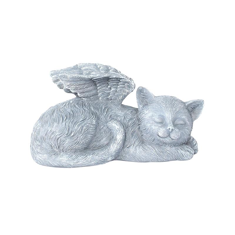 Resin Angel Dog Cat Statue Garden Decor Puppy Tombstone Sculpture Ornaments Gifts For Yard Home Decoration Living Room Supplies