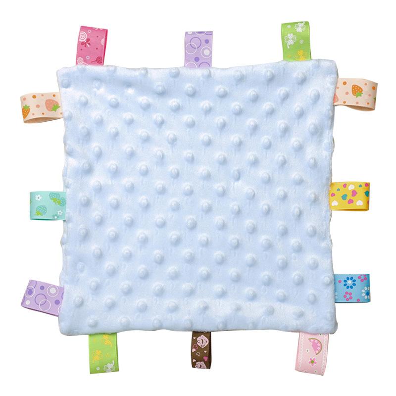 Baby Tag Security Blanket Baby Soothing Plush Blanket Sensory Soft Comforter Blanket Baby Anima