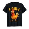Funny Rooster Printed T-shirt for  Comfortable Loose Large Hip Hop Trendy Street Short Sleeve Black Top