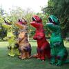 T-rex inflável de Tiranossauro Fantasia de Dinossauro Criança Crianças Adulto Role-playing Fantasia Halloween Mascote Roupa de Festa
