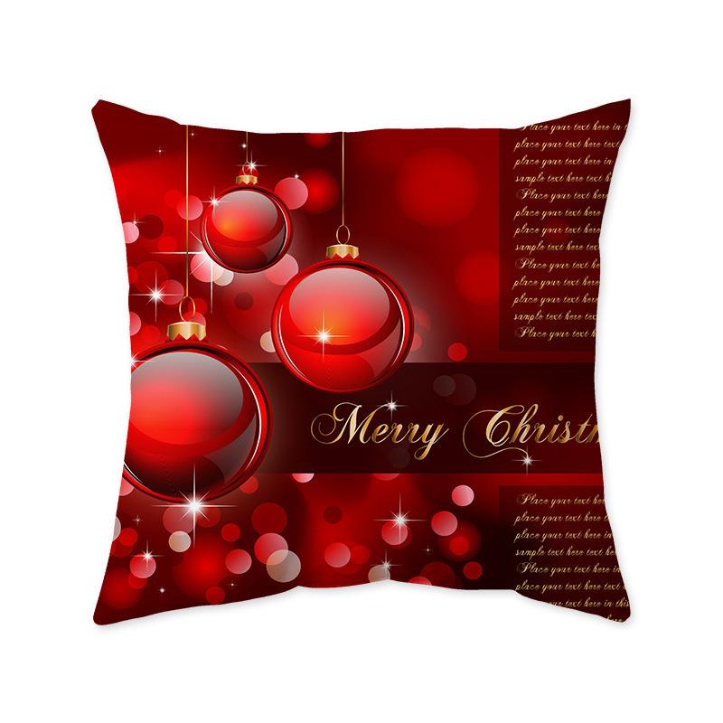 Christmas Festive Cushion Pillow Cover Ins Style Fashionable Bedroom Living Room Sofa Decorative Pillow Cover