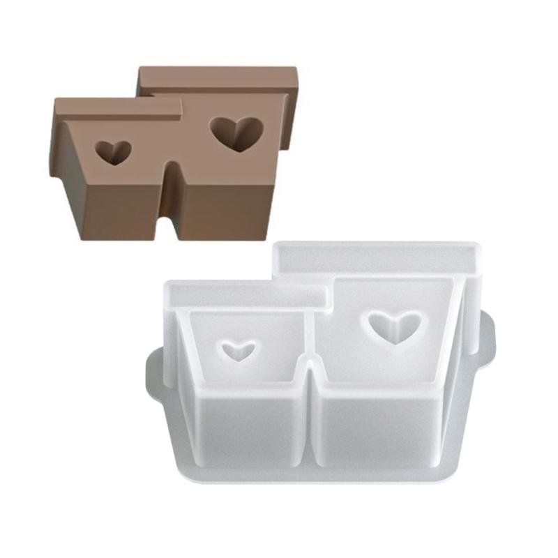 Artistic Hollow Heart Silicone Resin Mold Decorative Flowerpot Jewelry Making Craft Tool with Smooth Surfaces for Crafts