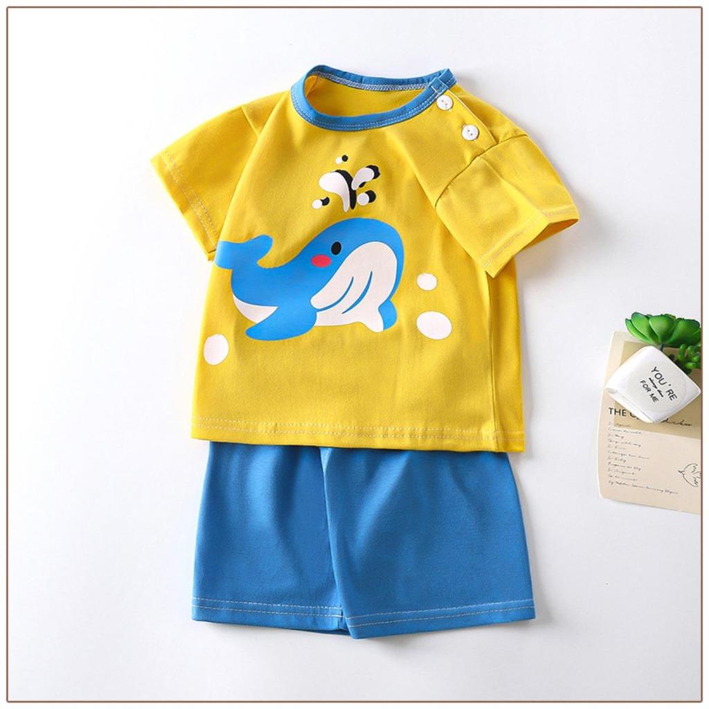 Ubrania dla dzieci Zestawy dla dzieci Chłopcy Dziewczęta T-shirty Szorty 2 sztuki Lato Bawełna Krótki Rękaw Ubrania dla dzieci Maluch Garnitur