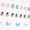 Elegant Fresh Style Macaron Series: Skin-Whitening European & American Exotic Press-On Nails.