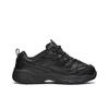 Skechers DLites SR Mesh Synthetic Leather Retro Breathable Height Increasing Low Top Dad Shoes Women sneaker Black 76605-BLK