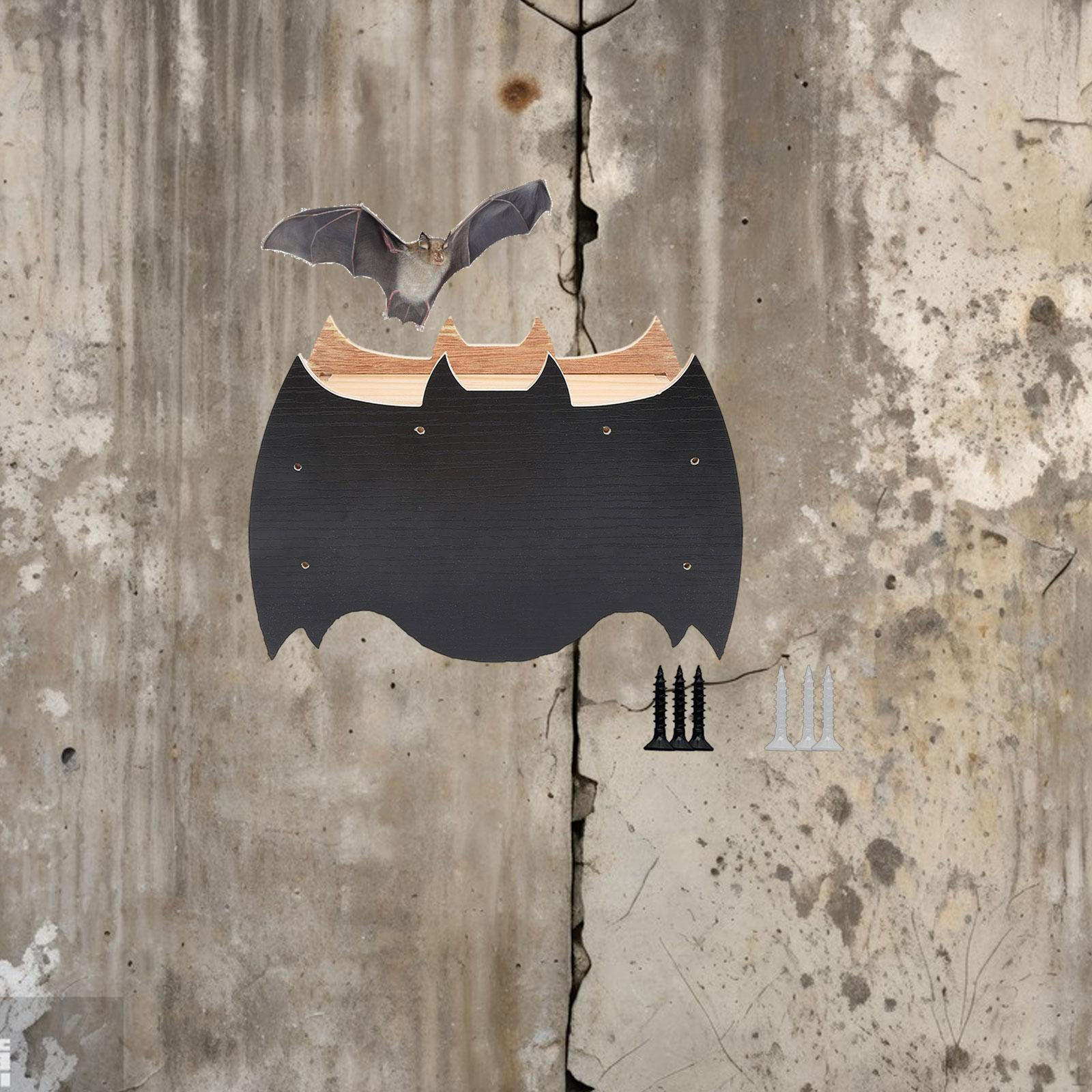 

House for Bat Ornament Outdoors Professional Accessories Weatherproof Easy Installation Compact