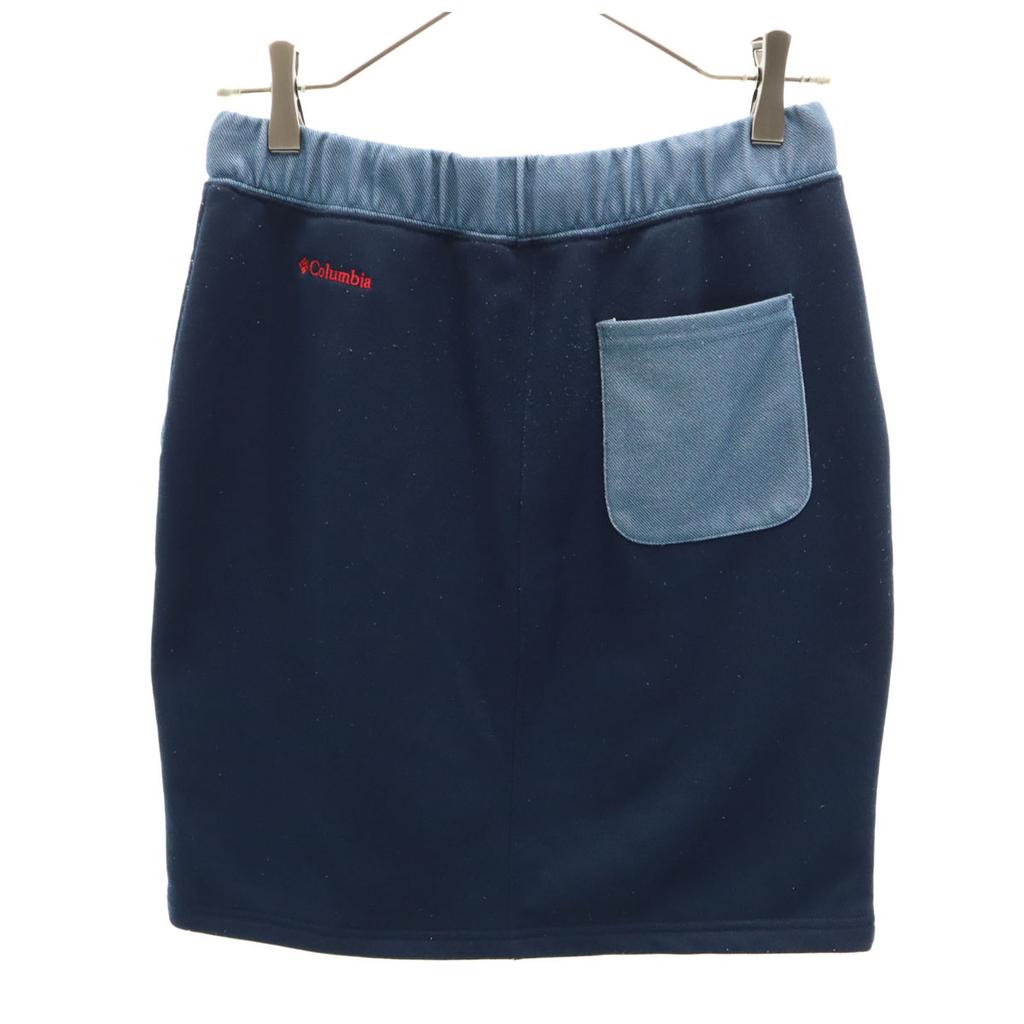 Columbia Mini Length Sweat Tight Skirt M Navy Outdoors Women Used
