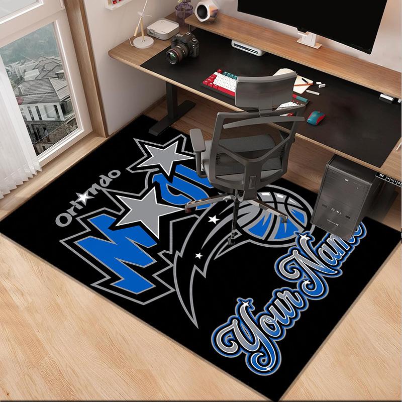Custom NameOrlando basketball Team Carpet, Indoor Rug, Chair Rug, Living Rooms, Doormat Made From Polyester Home Decor Birthday Christmas Gifts