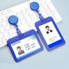 1pc Retractable Badge Card Holder Nurse Doctor Work Identity Badge ID Name Card Holder School Office Supplies