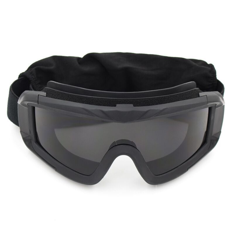 Tactical Desert Goggles Military Windproof Anti-Fog Impact-Resistant Sports Eyewear for Cycling, Airsoft, Outdoor Adventures