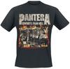 Pantera Cowboys From Hell Tee, Thrash Metal T-Shirt with Classic Album Cover Photo & Flame Border Print, Metal Fan Merch