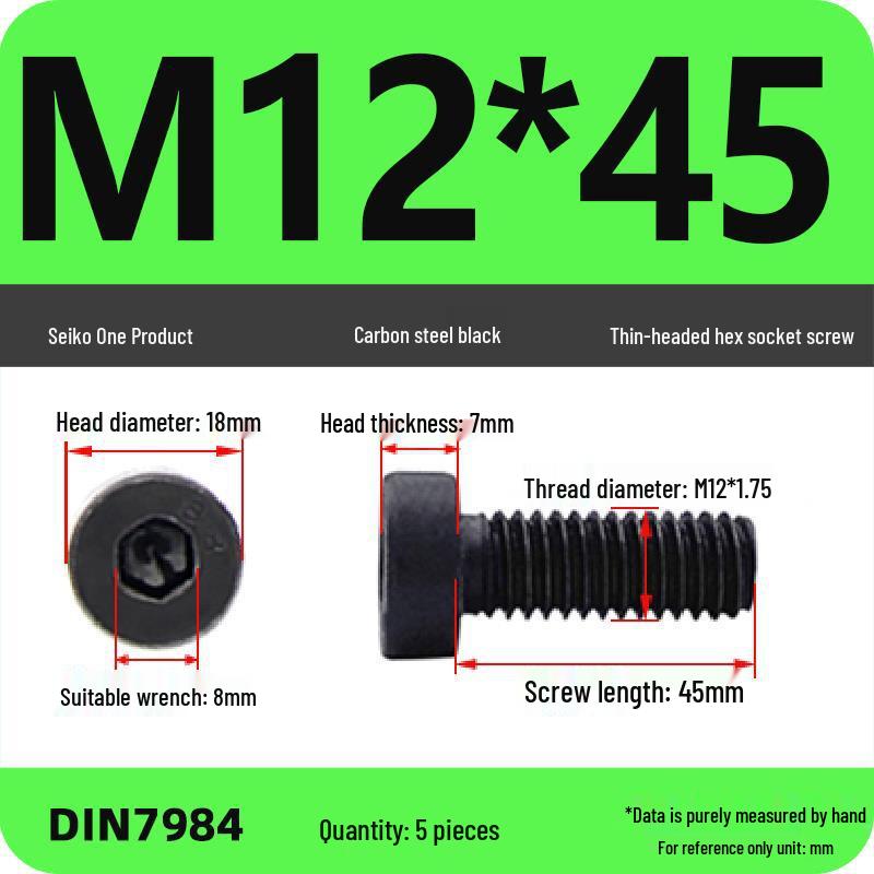 Grade 8.8 Low Profile Hex Socket Screw/Bolt (M3-M16)