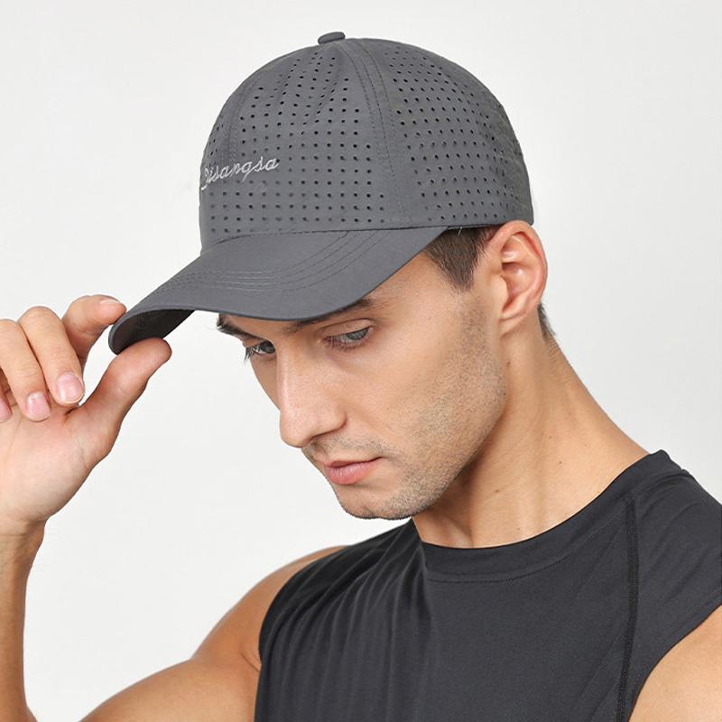 Embroidered Men's Summer Breathable Baseball Cap Sunscreen Quick-Drying Peak Cap Sunshade Cap