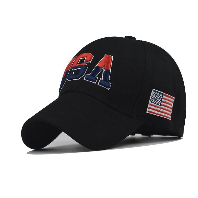 Klassieke Baseballpet met USA Borduurwerk en Verstelbare Pasvorm voor Mannen Zomer Casual Kleding