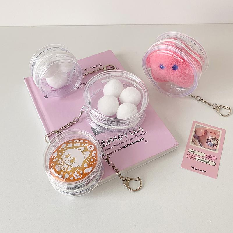 Transparent Badge Clip Bag 58cm 75cm With Keychain Waterproof For Office Student Conference Tag Card
