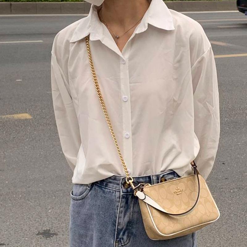Lan Bao Fan Metal Bag Strap Unisex Gold tone DW-ZGA140